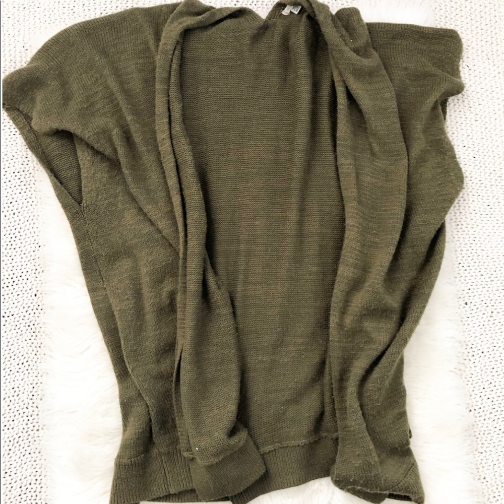 Olive Green Cardigan